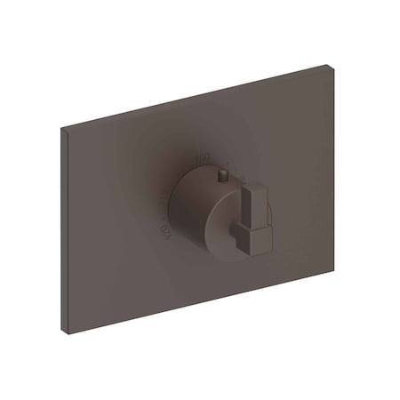 Newport Brass 3/4" Square Thermostatic Trim Plate With Handle in Oil Rubbed Bronze 3-3144TS-10B